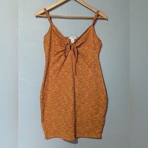 H&M Keyhole Ribbed Bodycon Mini Dress Womens‎ Large